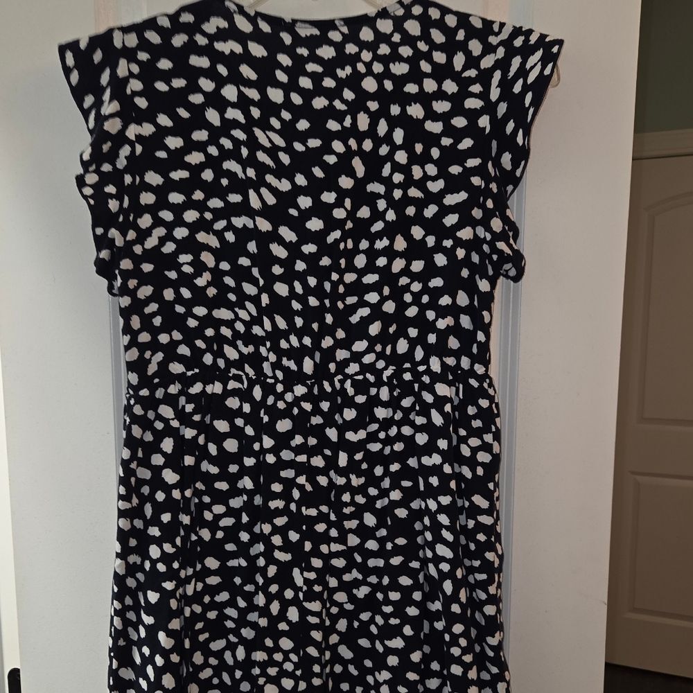 Kirundo Navy Polka Dot Floral Embroidered Sundress - Picture 9 of 11